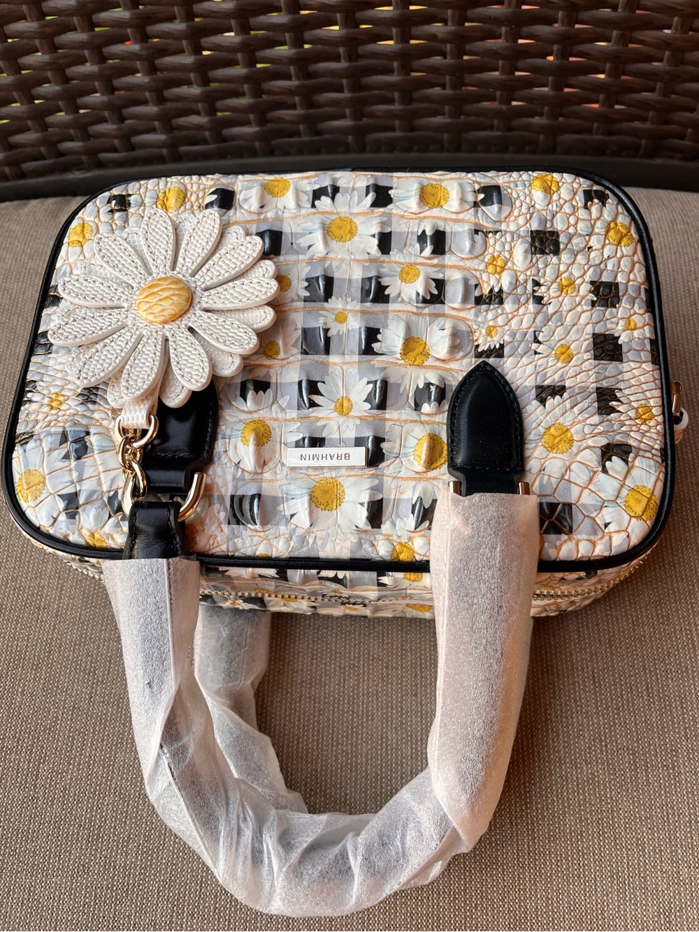 NWT BRAHMIN MARA in MULTI PETALINE Satchel - Picture 4 of 13
